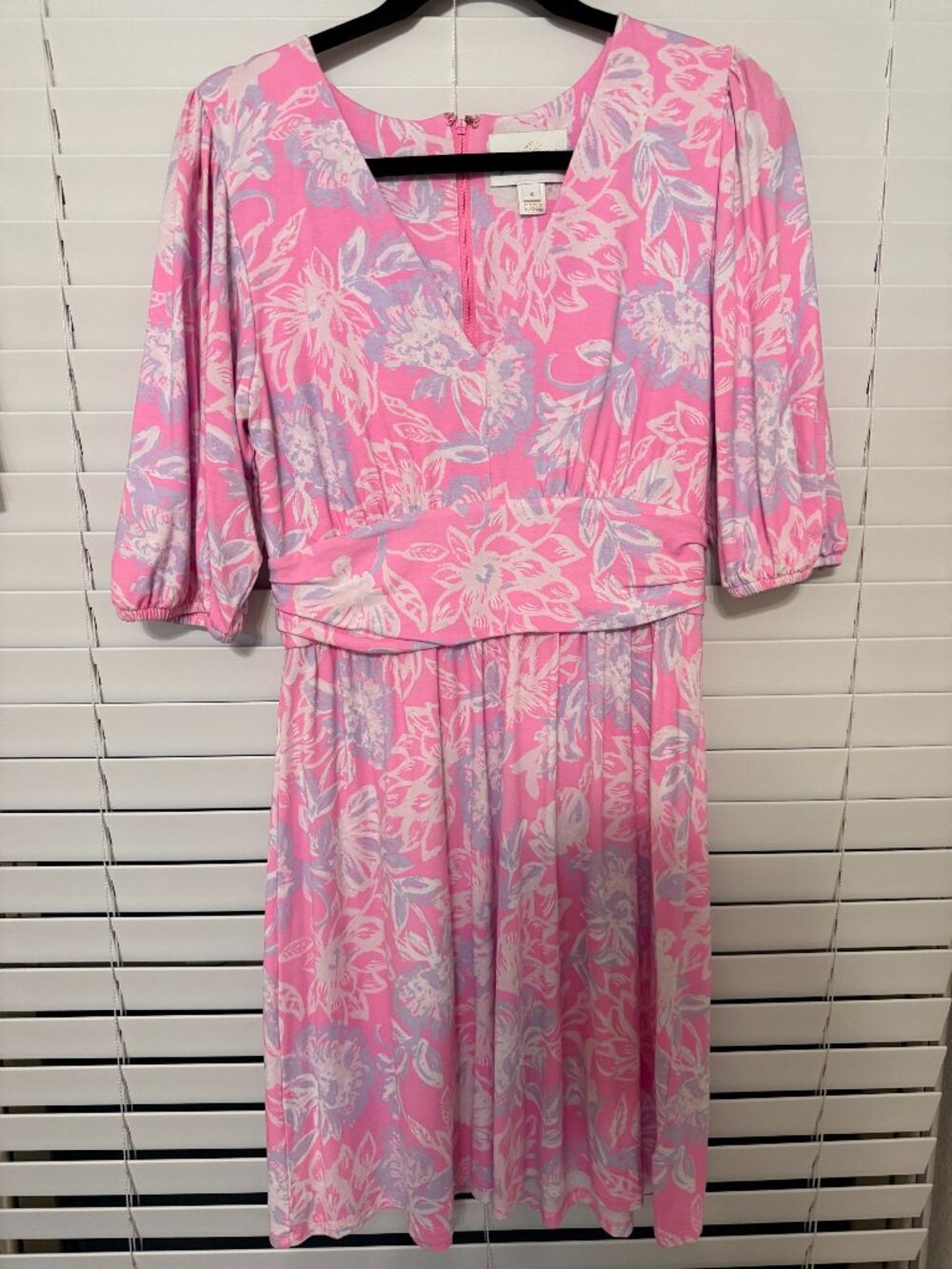 Lilly Pulitzer Brightan Rousseau Pink Zen Garden Dress, Size 6